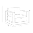 Sunpan Tavira Charcoal Armchair