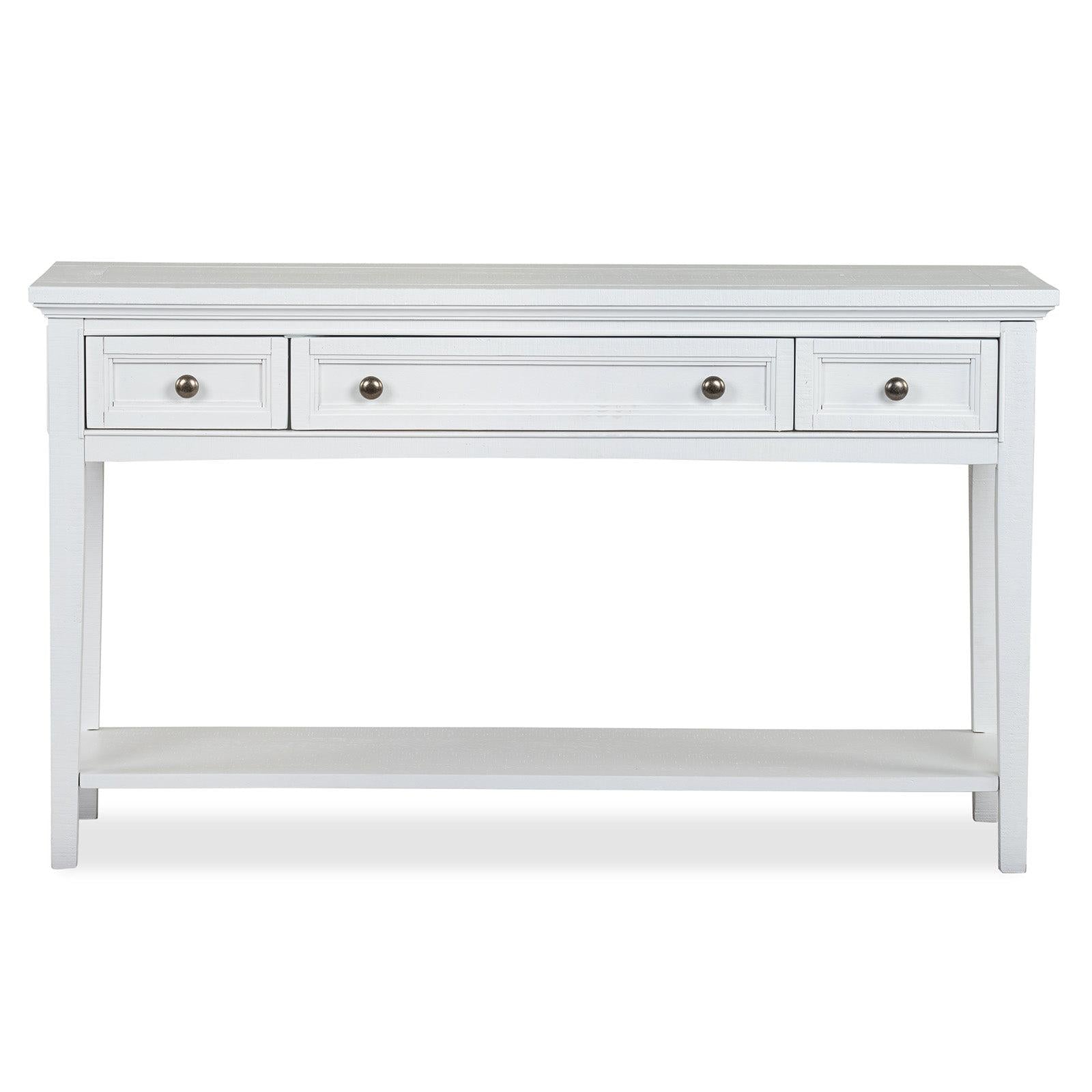 Magnussen Home Heron Cove Chalk White Rectangular Sofa Table