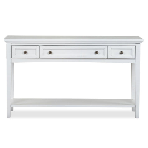 Magnussen Home Heron Cove Chalk White Rectangular Sofa Table