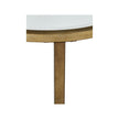 Magnussen Home Copia Antiqued Silver With Gold Tint Oval End Table