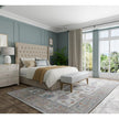 Feizy Dartmouth 39QJF Transitional Floral & Botanical Rug in Ivory/Brown/Blue
