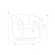 Sunpan Libby Swivel Lounge Chair Clearance