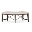 Magnussen Home Westley Falls Graphite Upholstered Bench