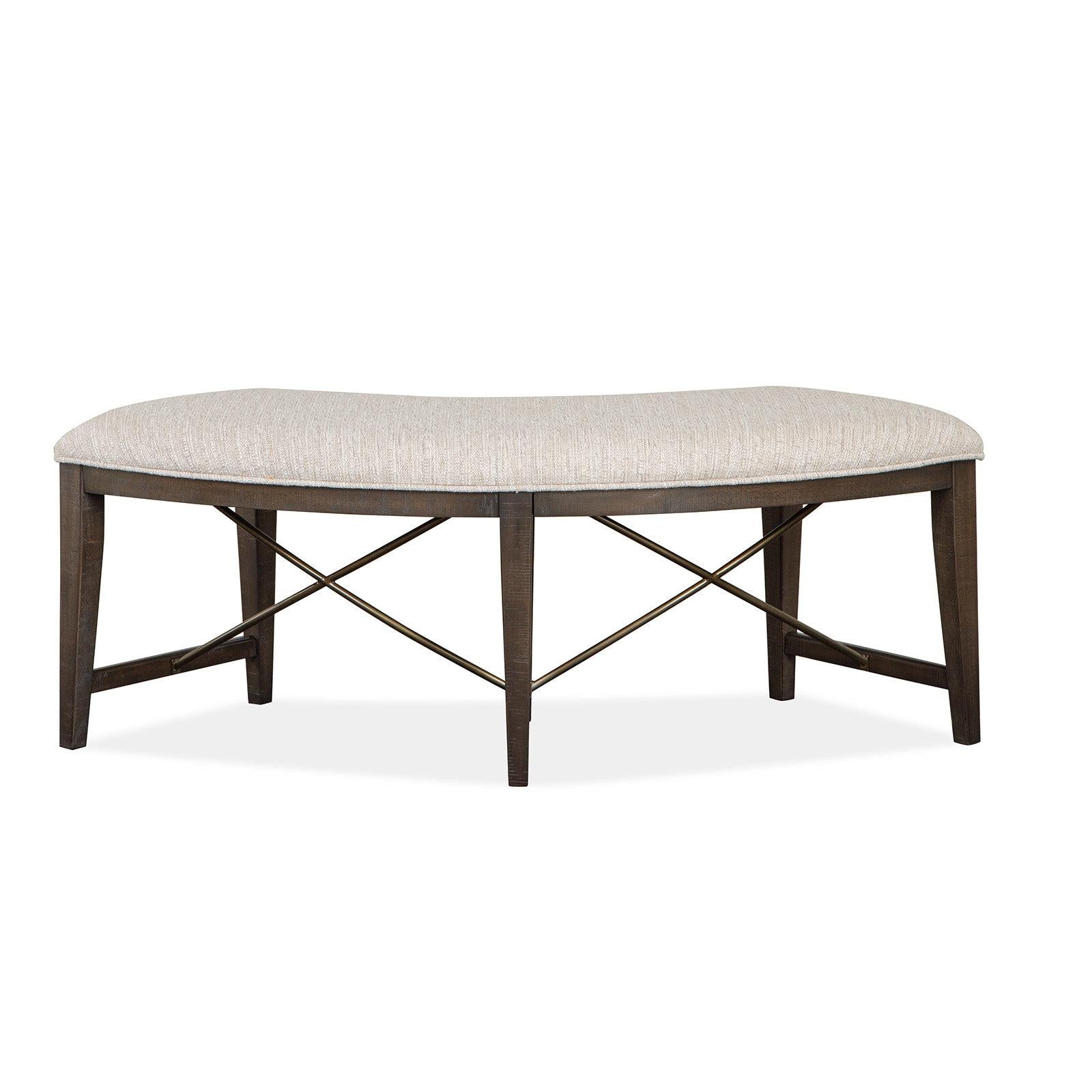 Magnussen Home Westley Falls Graphite Upholstered Bench