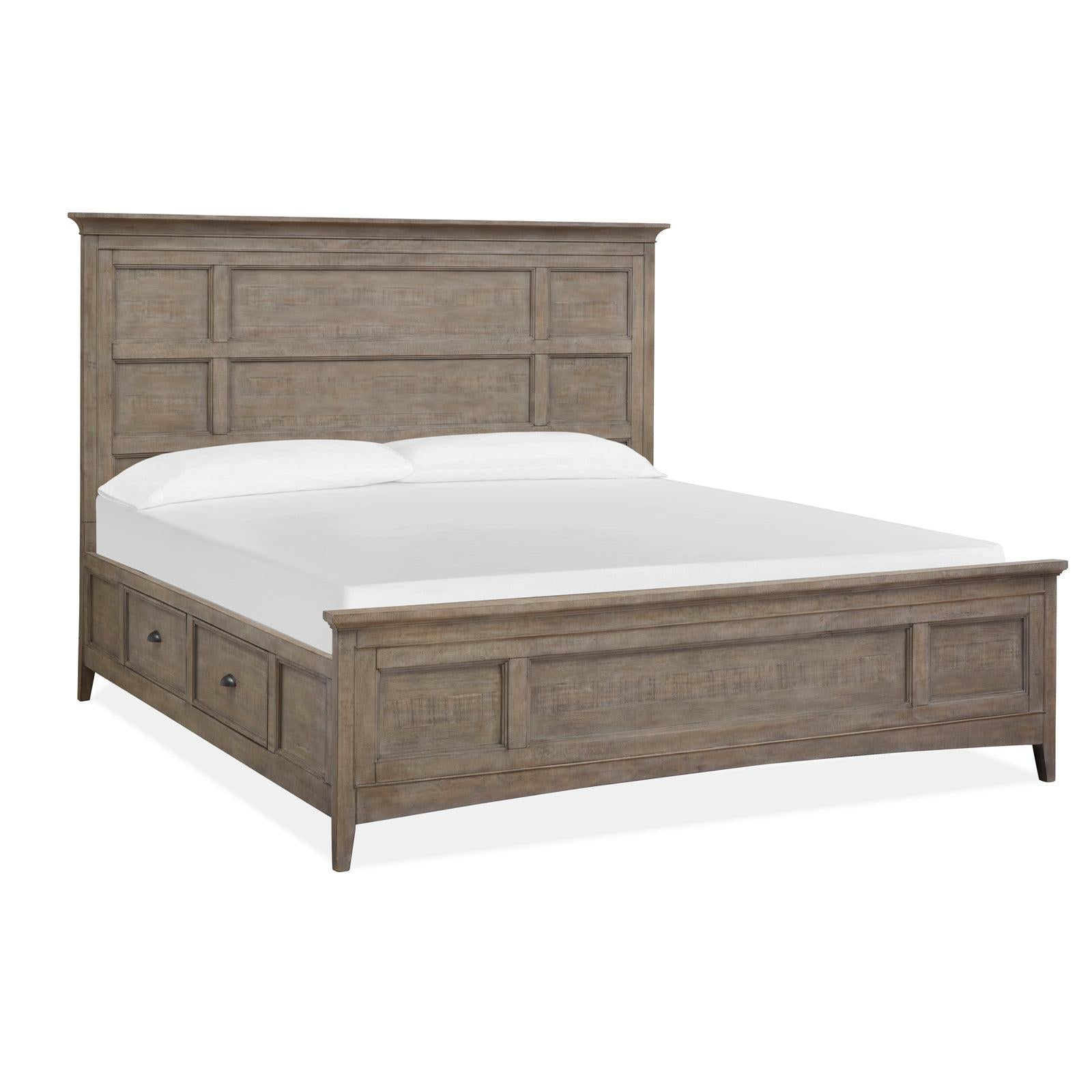 Magnussen Home Paxton Place Dovetail Grey Panel Bed