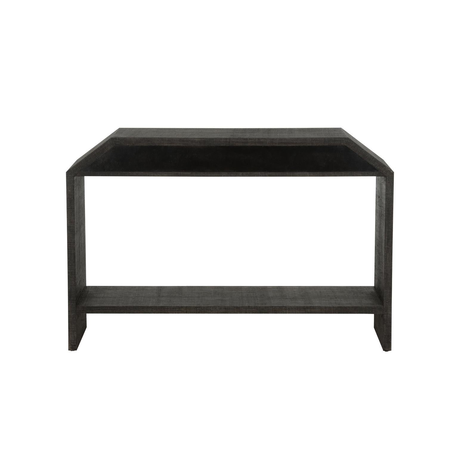 Chelsea House Bend Black 2 Drawer Console Table