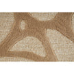 Feizy Kimball 8A32F Transitional Abstract Rug in Ivory/Brown/Tan