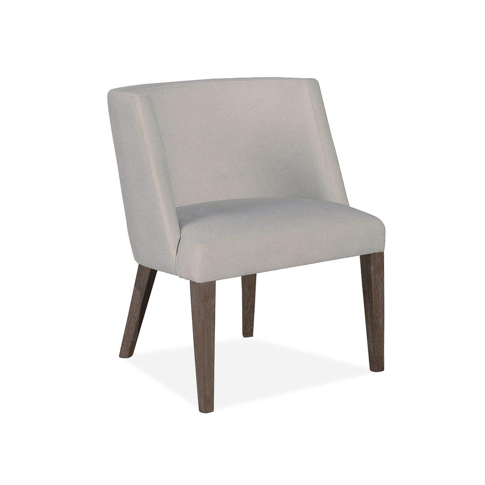 Magnussen Home Kavanaugh Weathered Kona Brown Upholstered Host Chair Set of 2