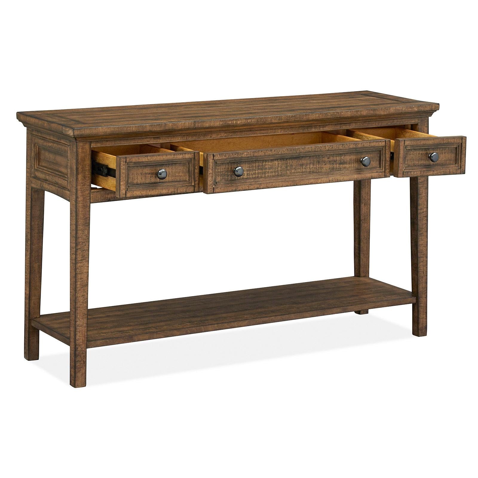 Magnussen Home Bay Creek Toasted Nutmeg Rectangular Sofa Table