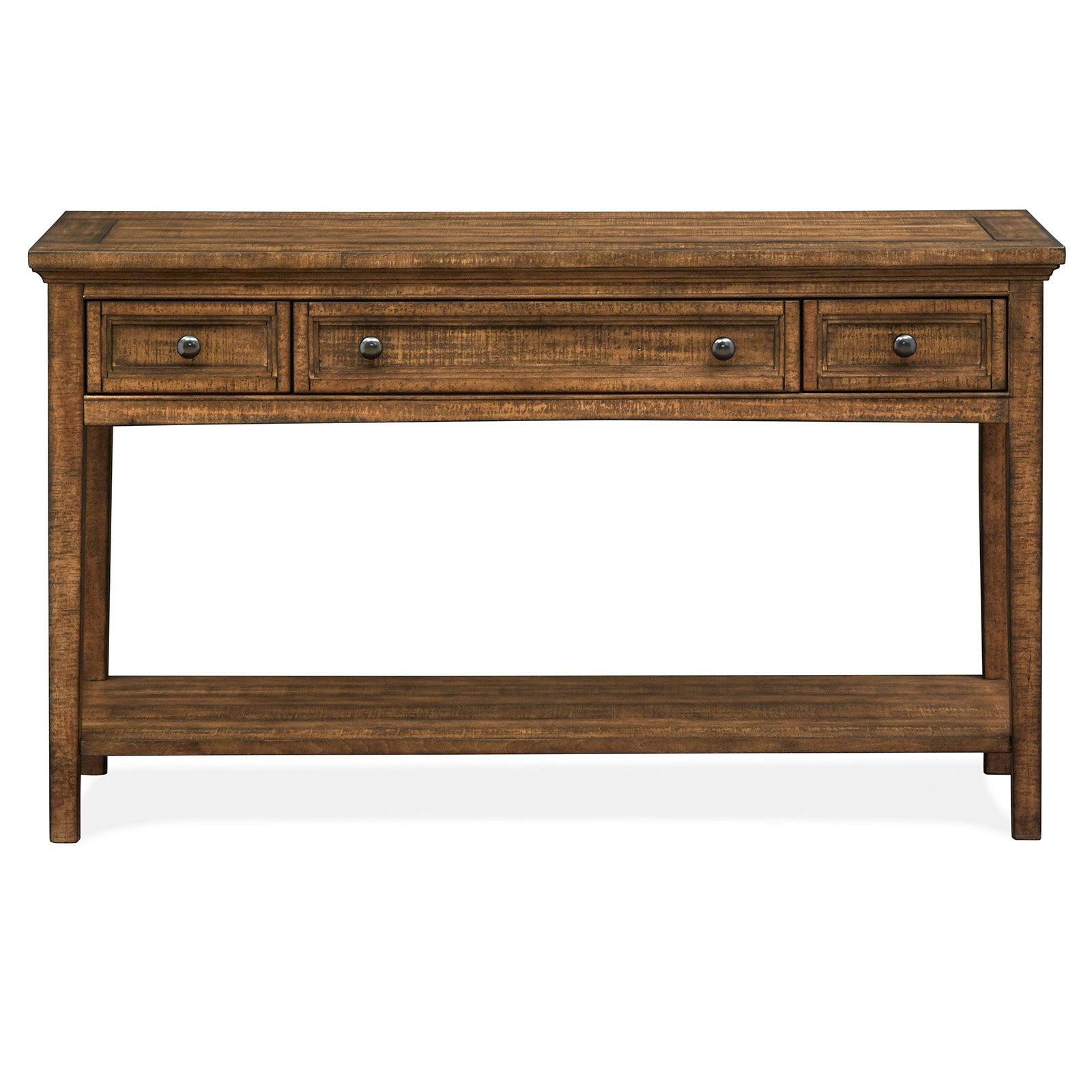 Magnussen Home Bay Creek Toasted Nutmeg Rectangular Sofa Table