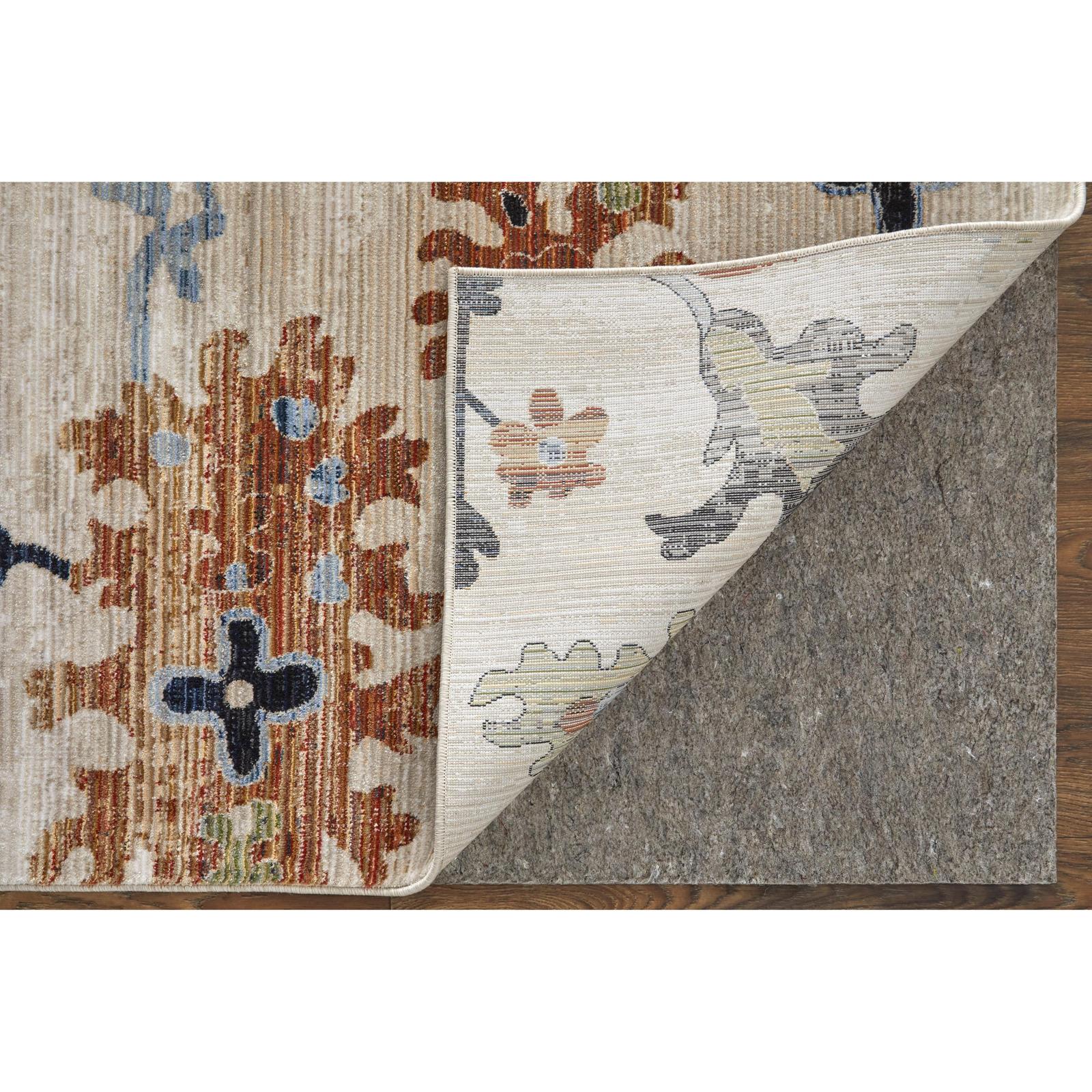 Feizy Melrose 39P1F Transitional Floral & Botanical Rug in Ivory/Red/Blue