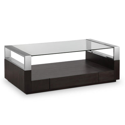 Magnussen Home Revere Graphite Rectangular Cocktail Table With Casters