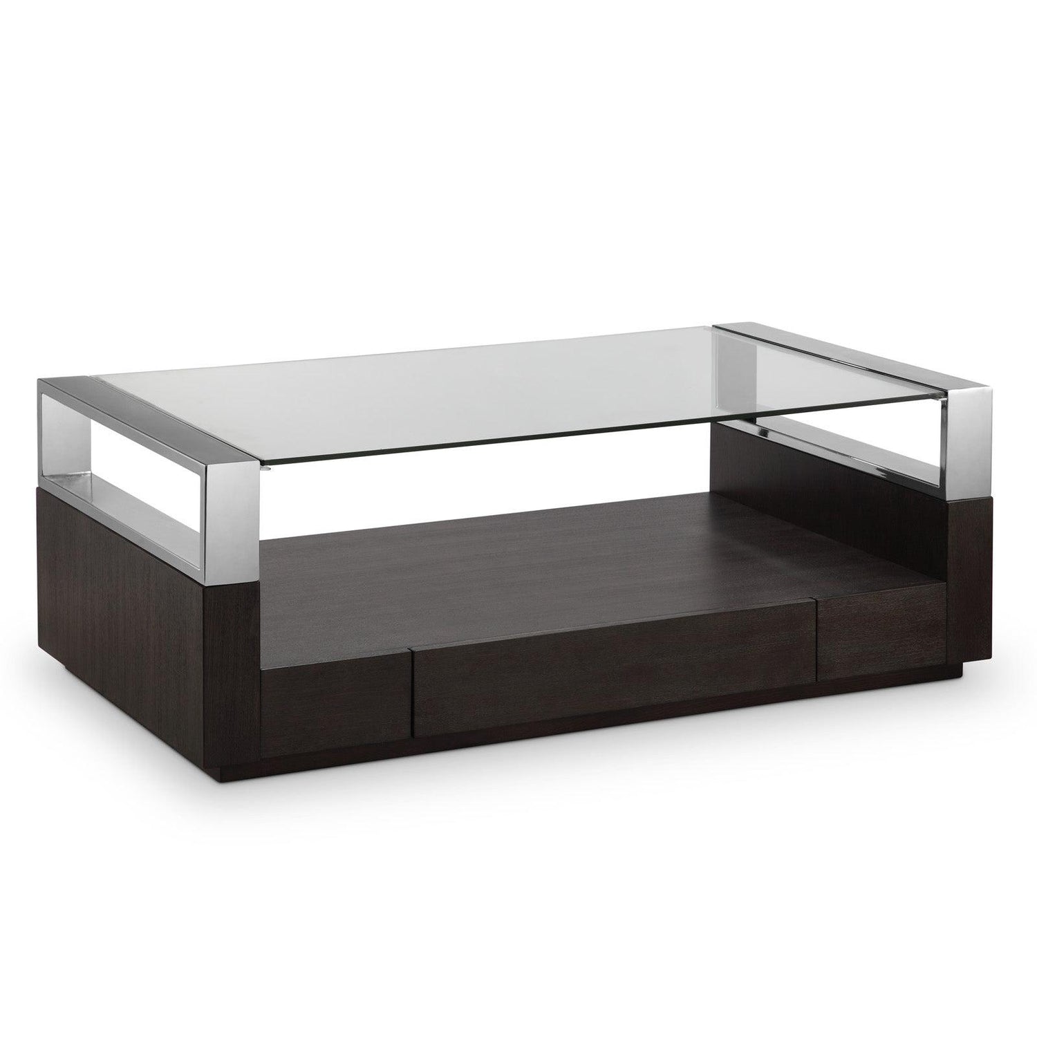 Magnussen Home Revere Graphite Rectangular Cocktail Table With Casters