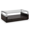 Magnussen Home Revere Graphite Rectangular Cocktail Table With Casters