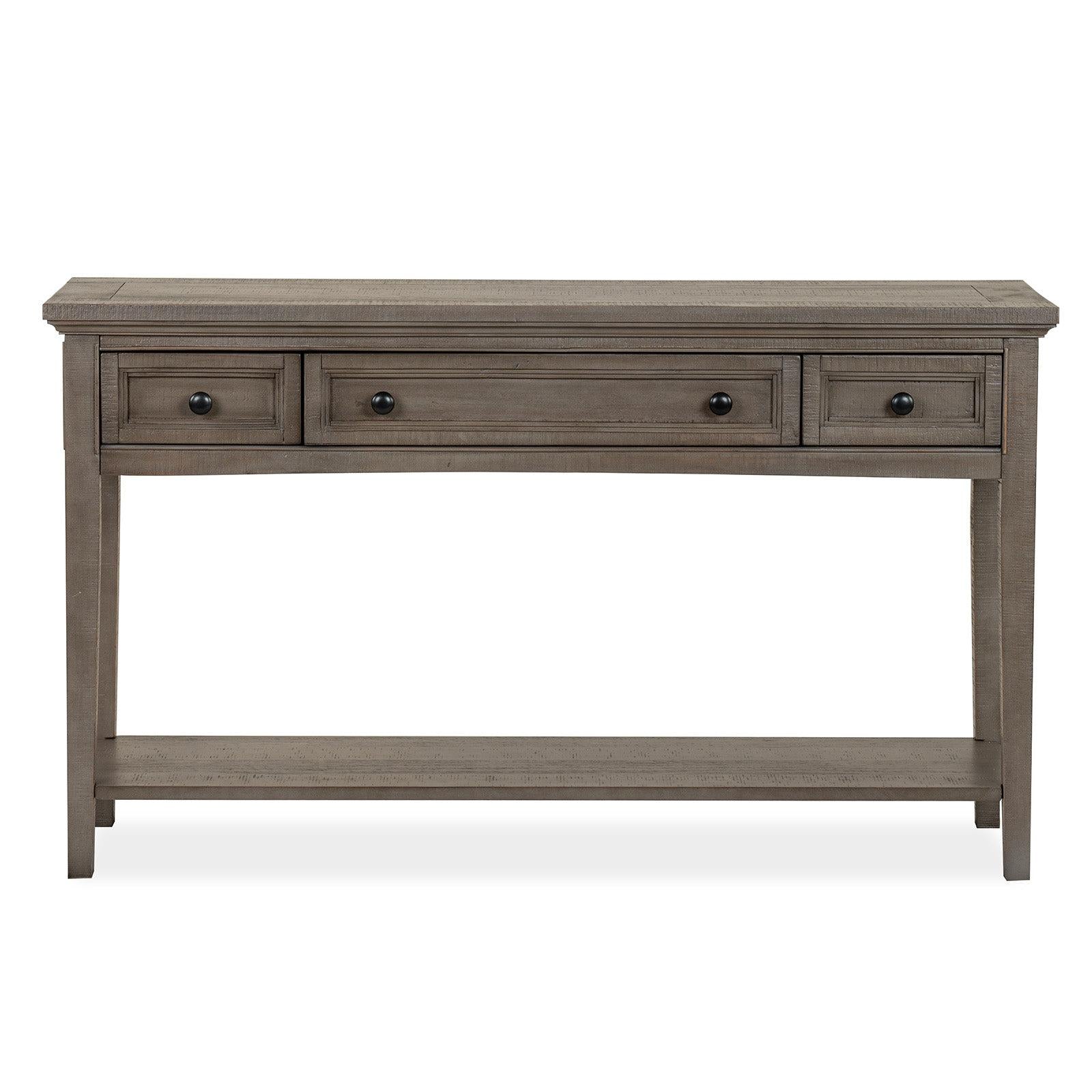 Magnussen Home Paxton Place Dovetail Grey Rectangular Sofa Table