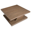 Magnussen Home Lansbury Antique Wheat Square Cocktail Table With Casters