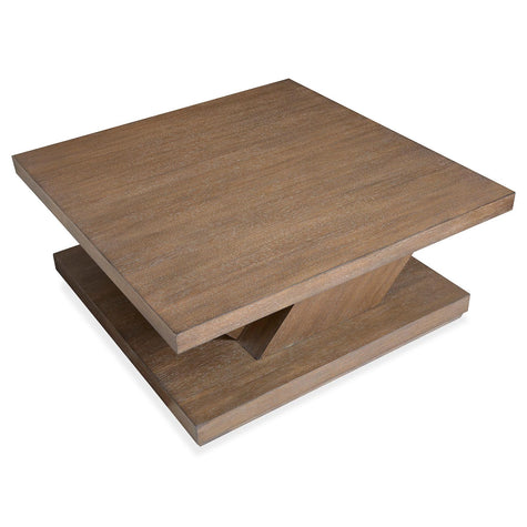 Magnussen Home Lansbury Antique Wheat Square Cocktail Table With Casters