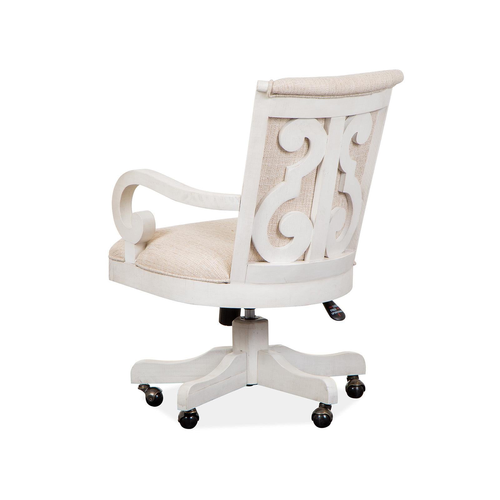 Magnussen Home Bronwyn Alabaster Fully Upholstered Swivel Chair