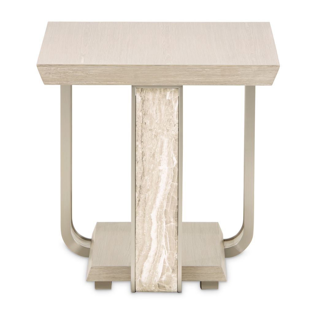 Michael Amini Lotus Bay End Table - Sand