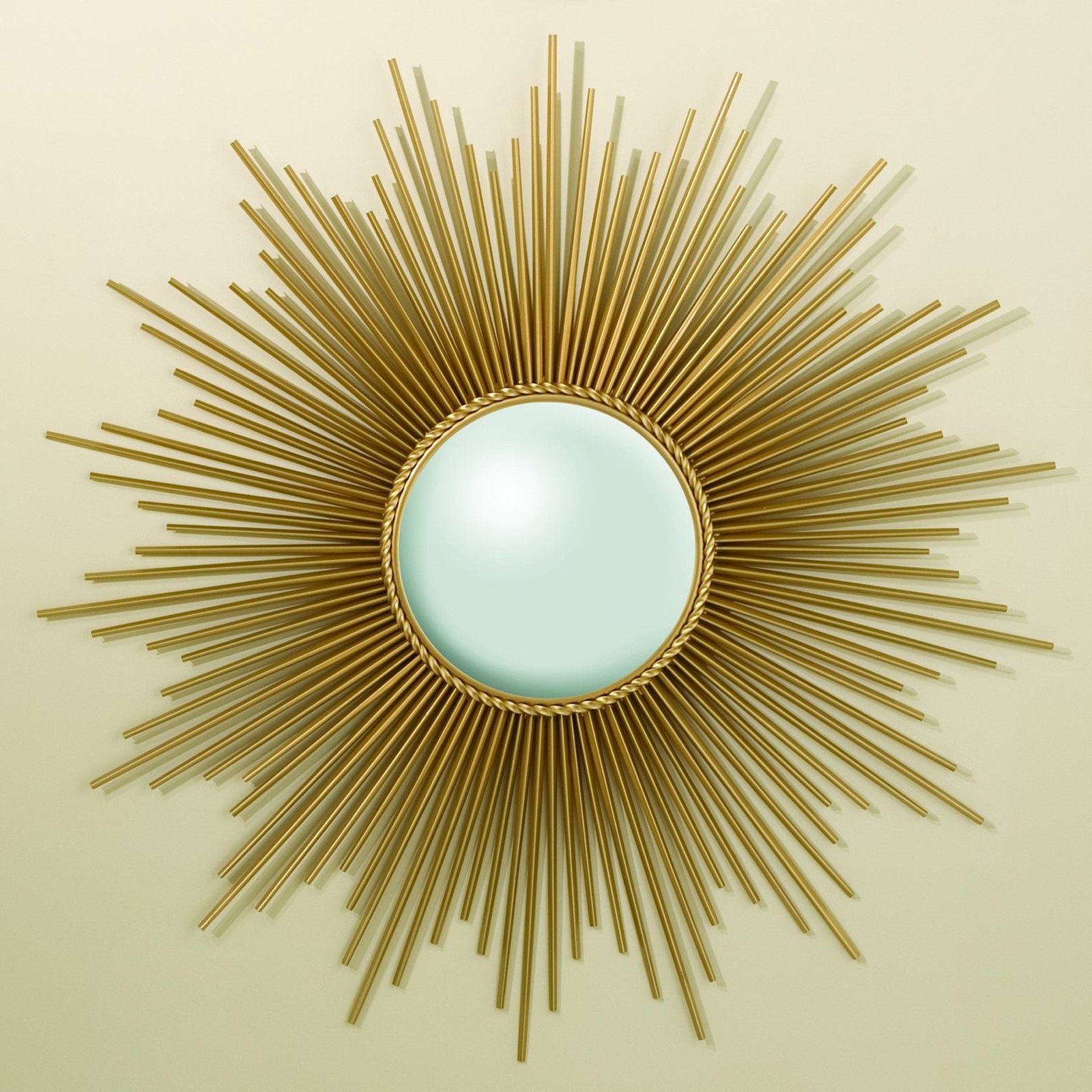 Global Views Square Beaded Burst Mirror