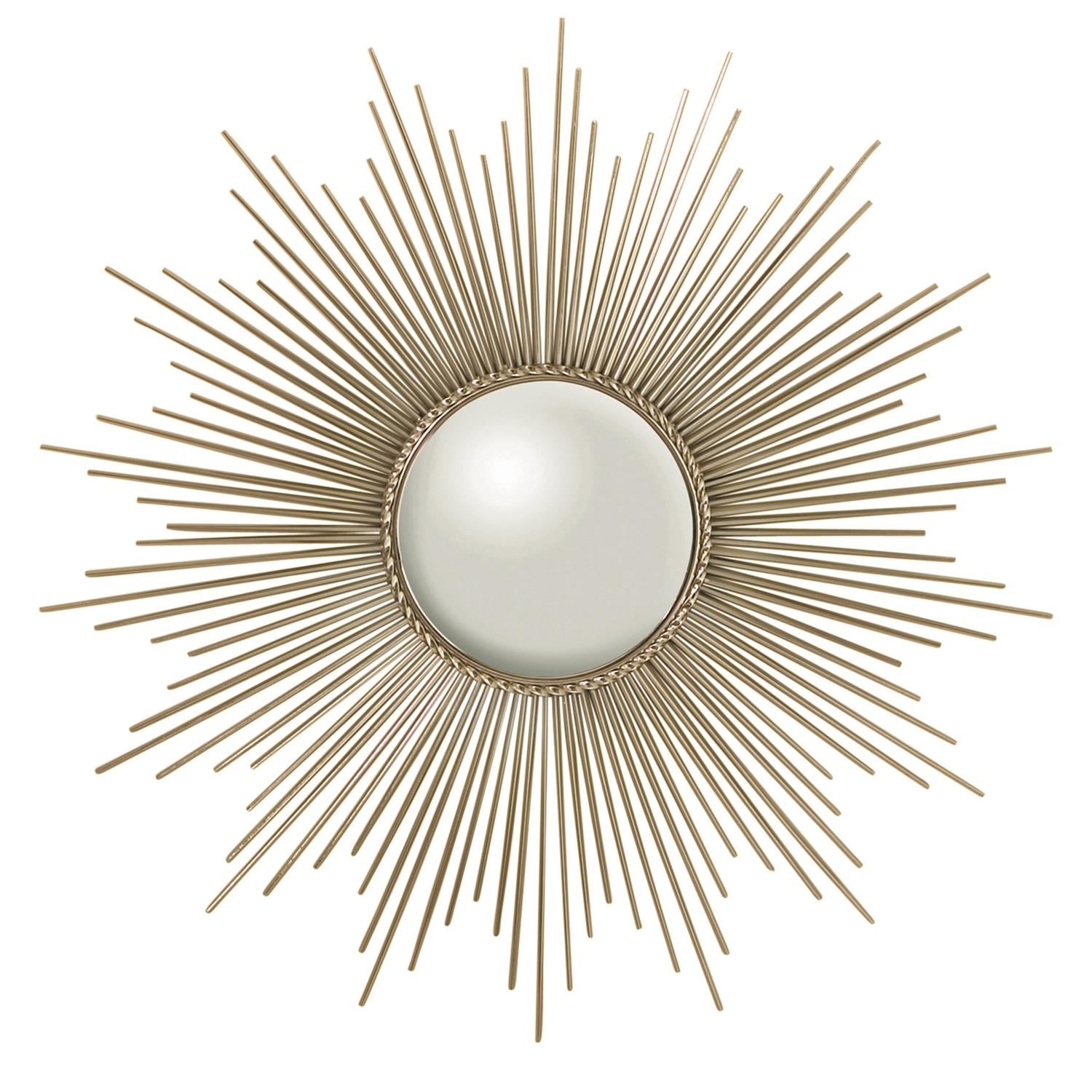 Global Views Square Beaded Burst Mirror