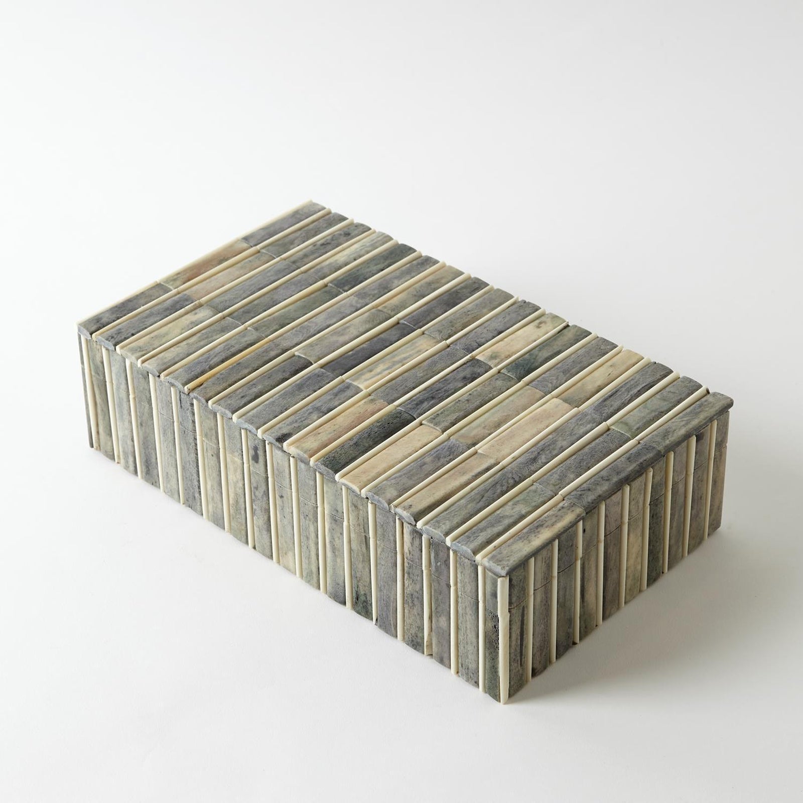 Global Views Grey Ivory Bone Box