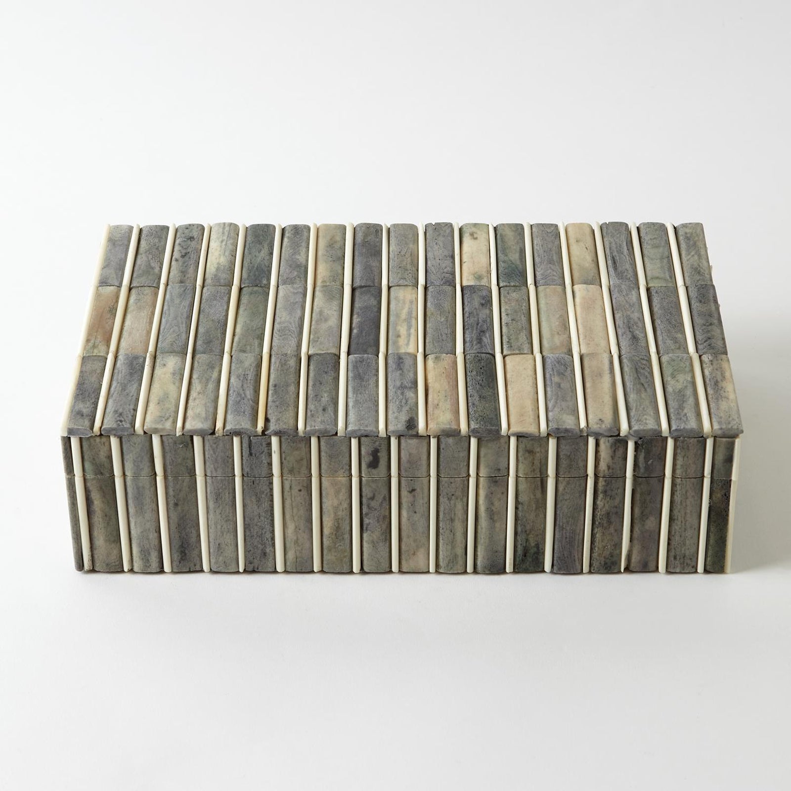 Global Views Grey Ivory Bone Box