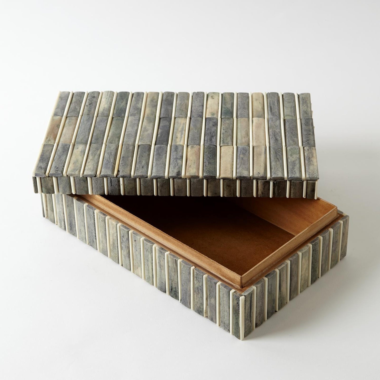Global Views Grey Ivory Bone Box