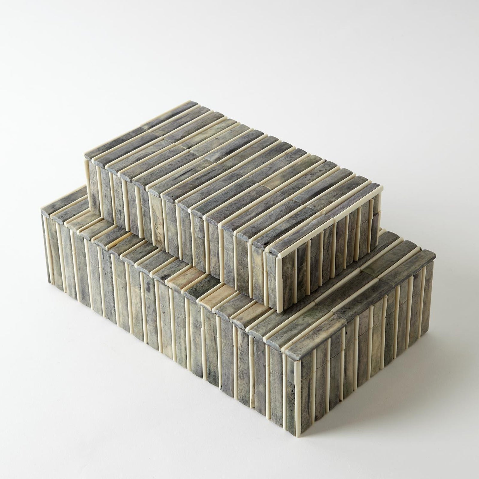 Global Views Grey Ivory Bone Box