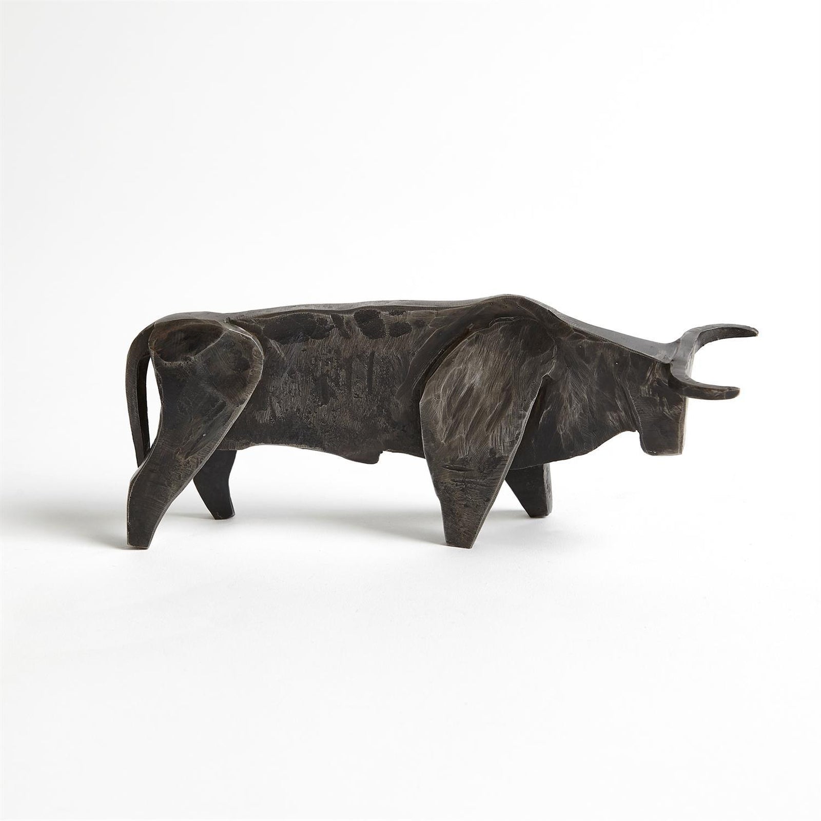 Global Views Natural Iron Bull Sculpture