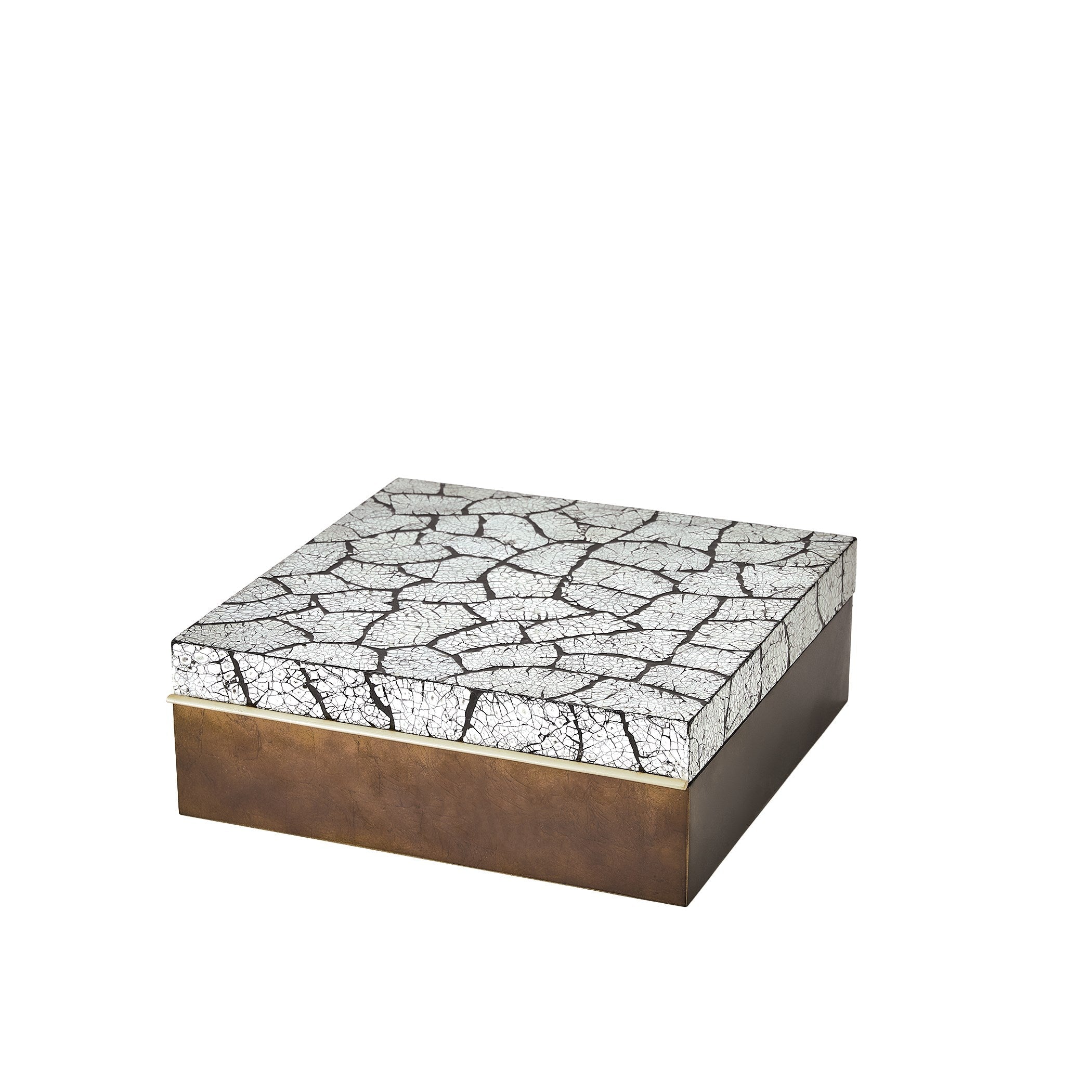 Global Views Antique Gold Leaf Eggshell Box