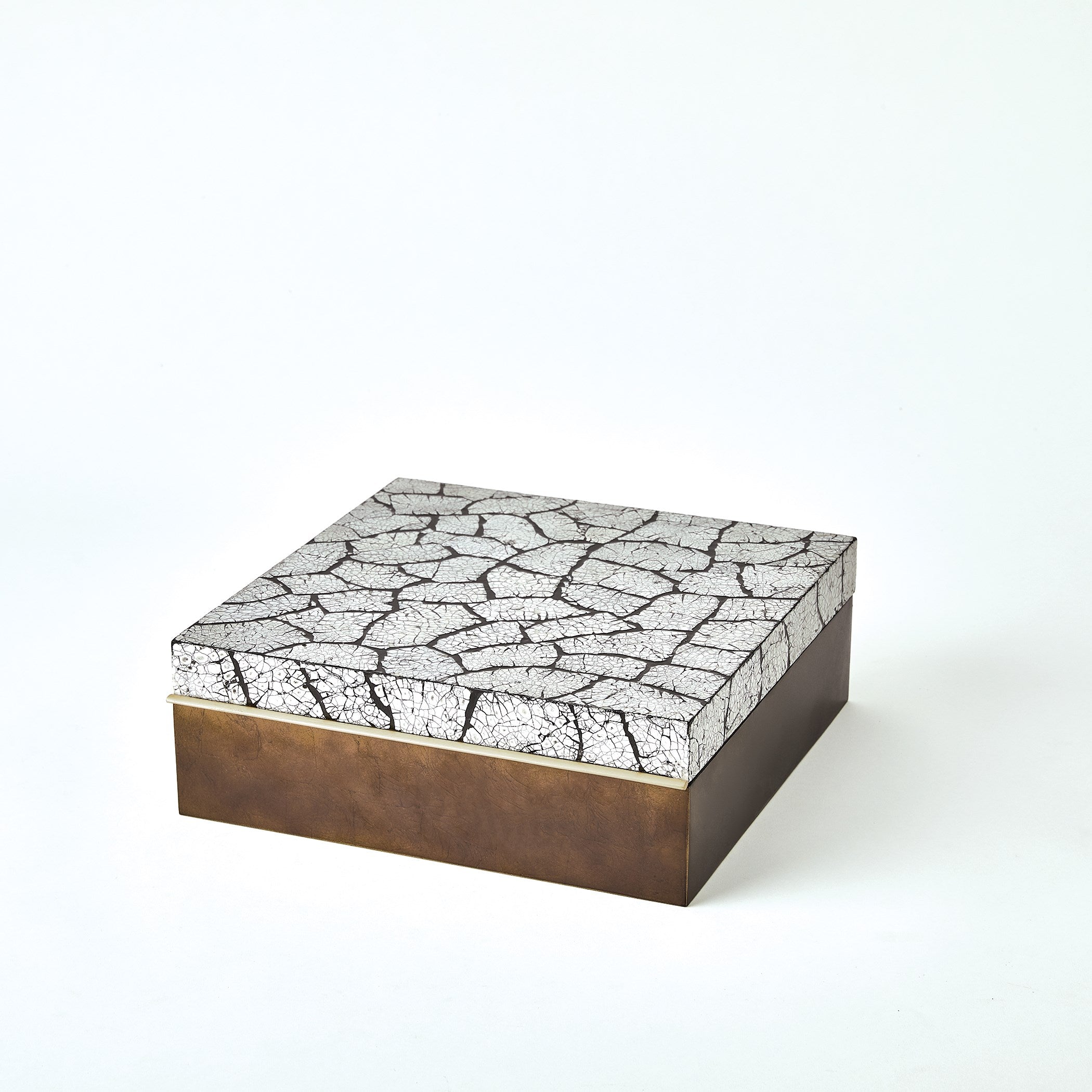 Global Views Antique Gold Leaf Eggshell Box