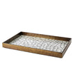 Global Views Eggshell Tray Antique Gold Leaf