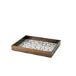 Global Views Eggshell Tray Antique Gold Leaf