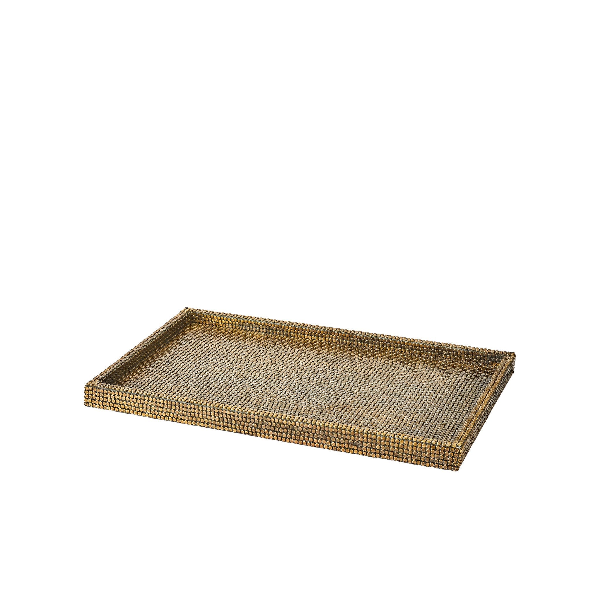 Global Views Brass Lames Boxes and Trays Aged
