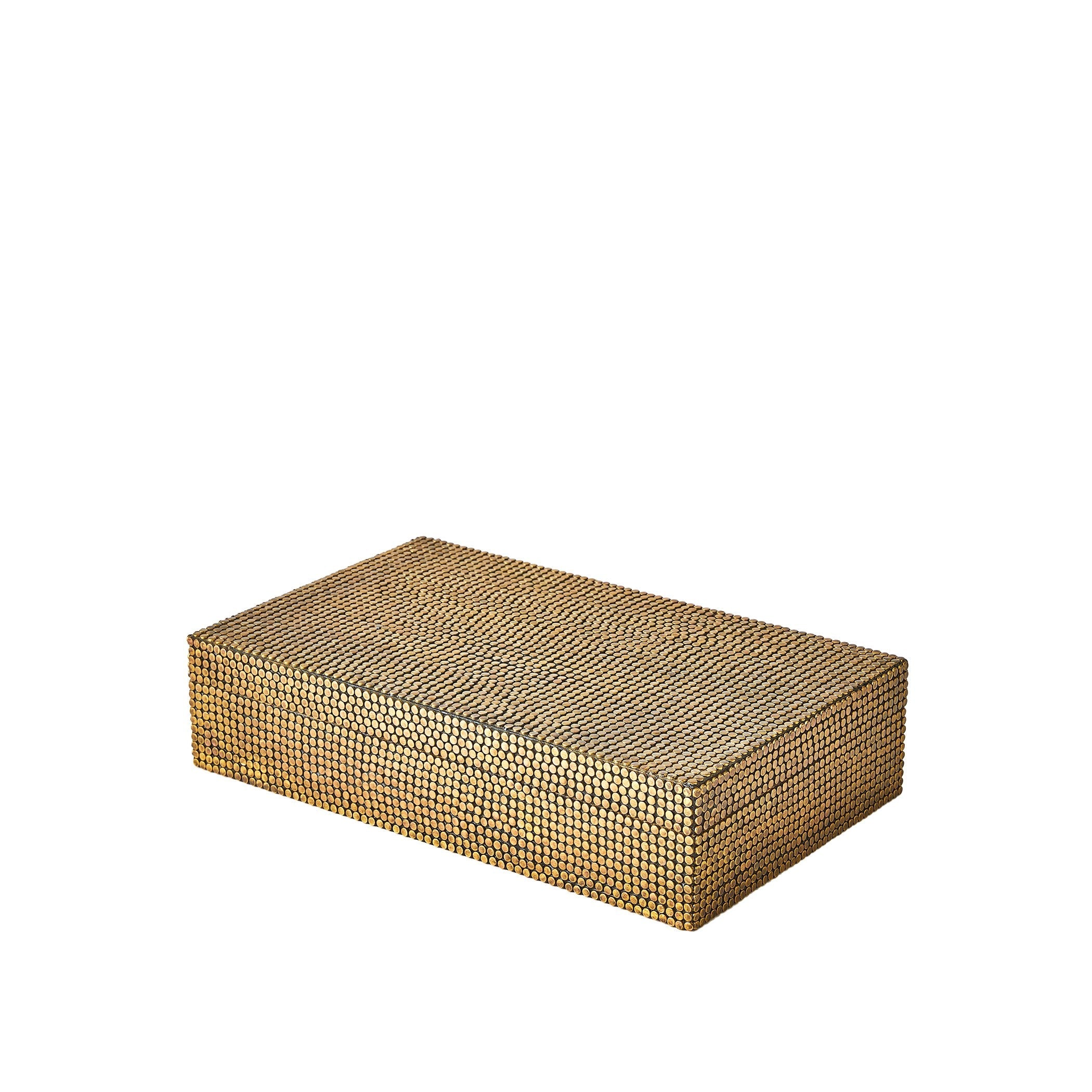 Global Views Brass Lames Boxes and Trays Aged