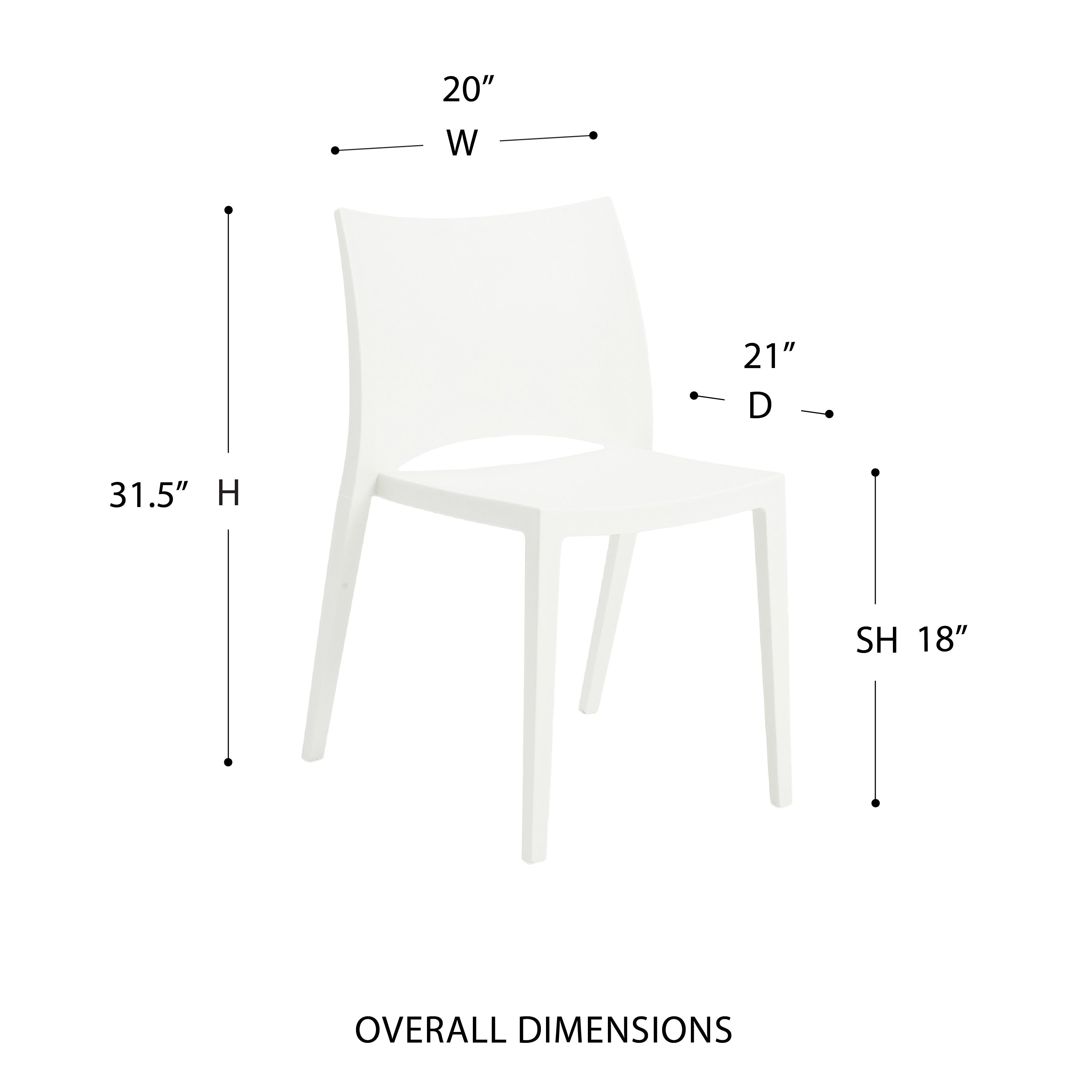 Euro Style Leslie Side Chair - Set of 2 Clearance