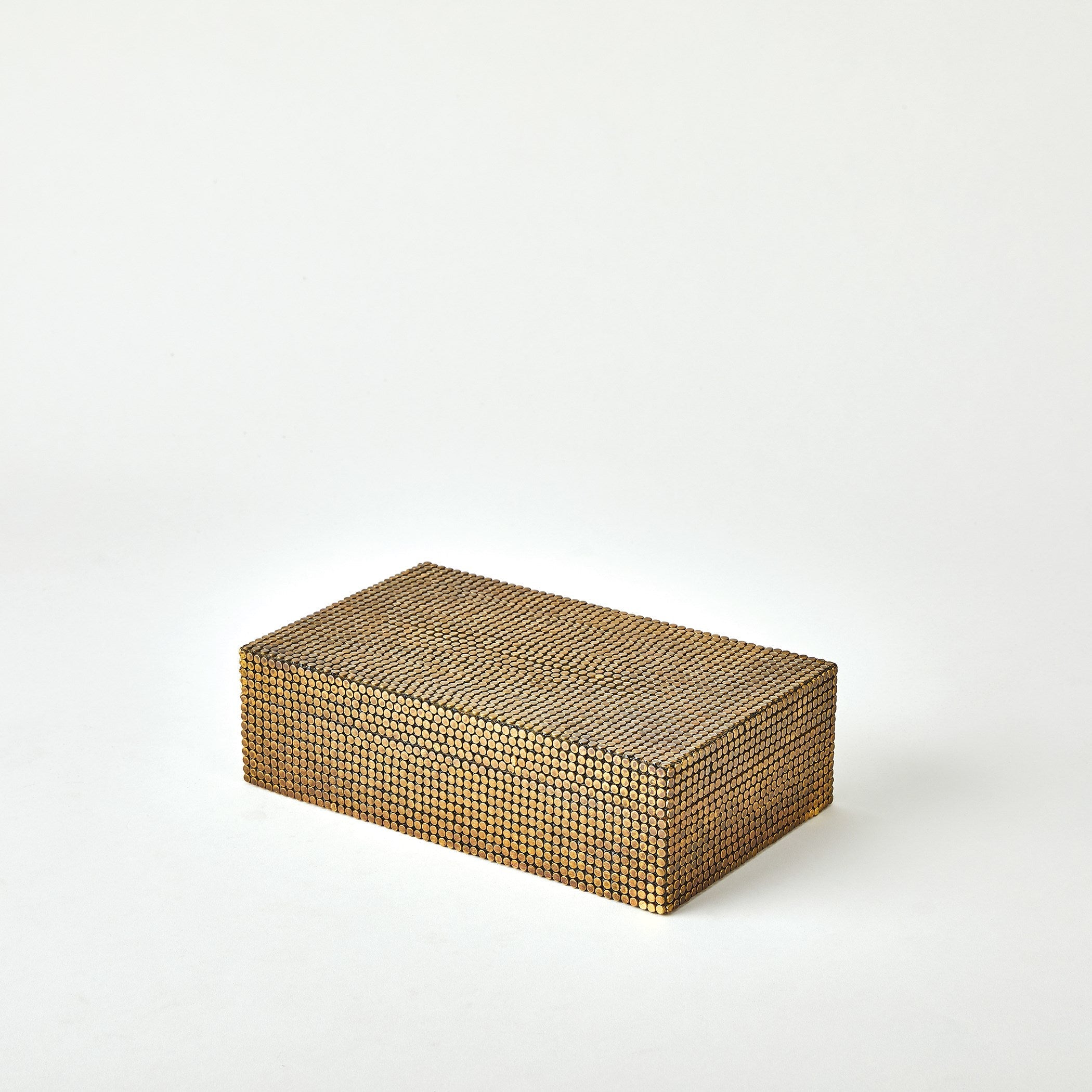 Global Views Brass Lames Boxes and Trays Aged