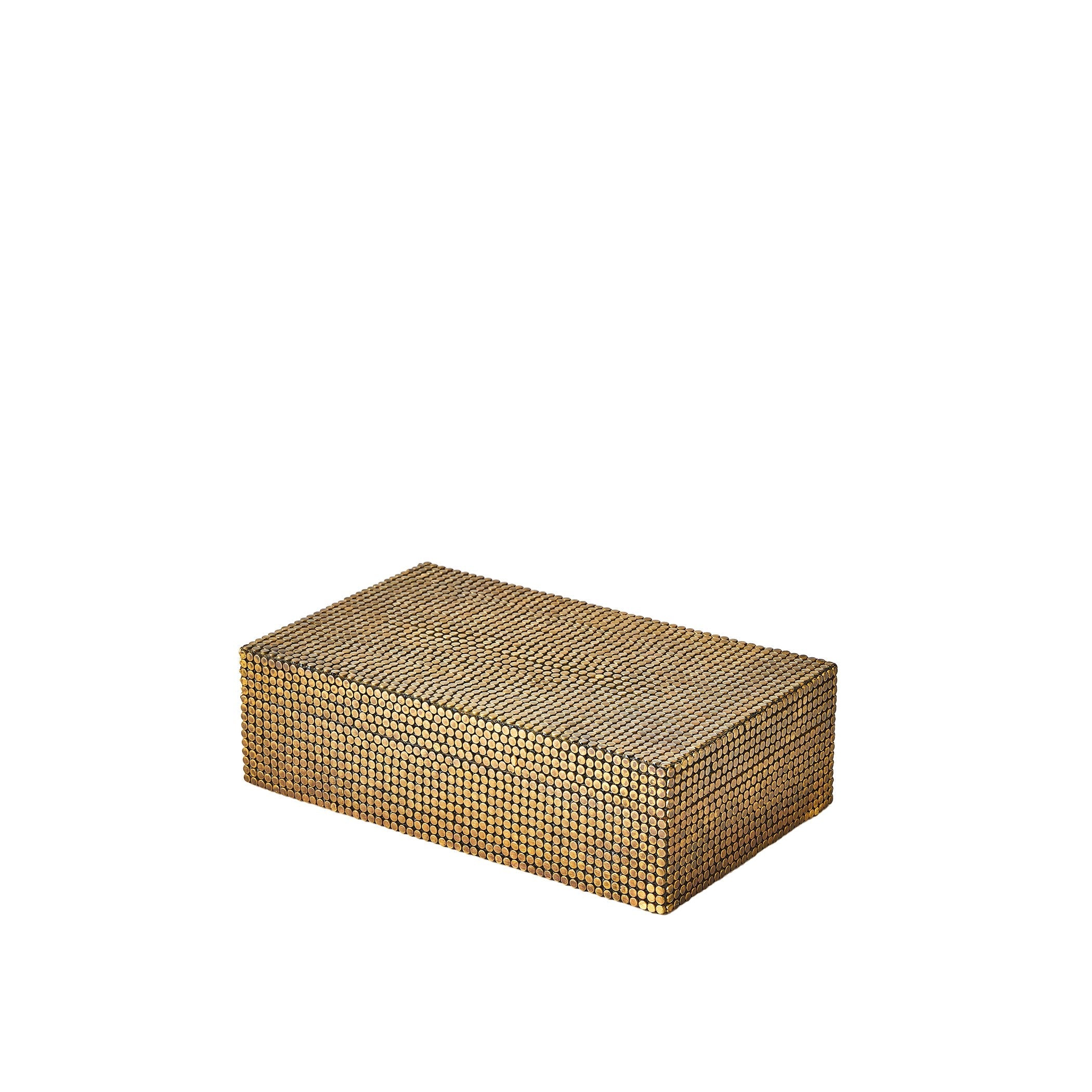 Global Views Brass Lames Boxes and Trays Aged