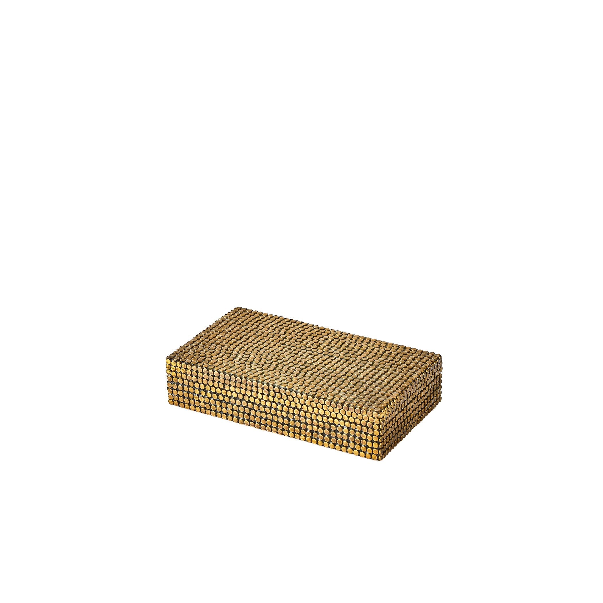 Global Views Brass Lames Boxes and Trays Aged