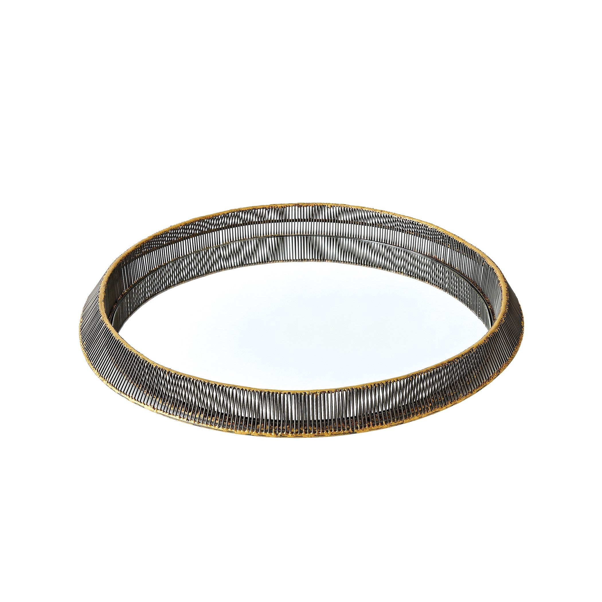 Global Views Whipped Wire Tray Wall Mirror