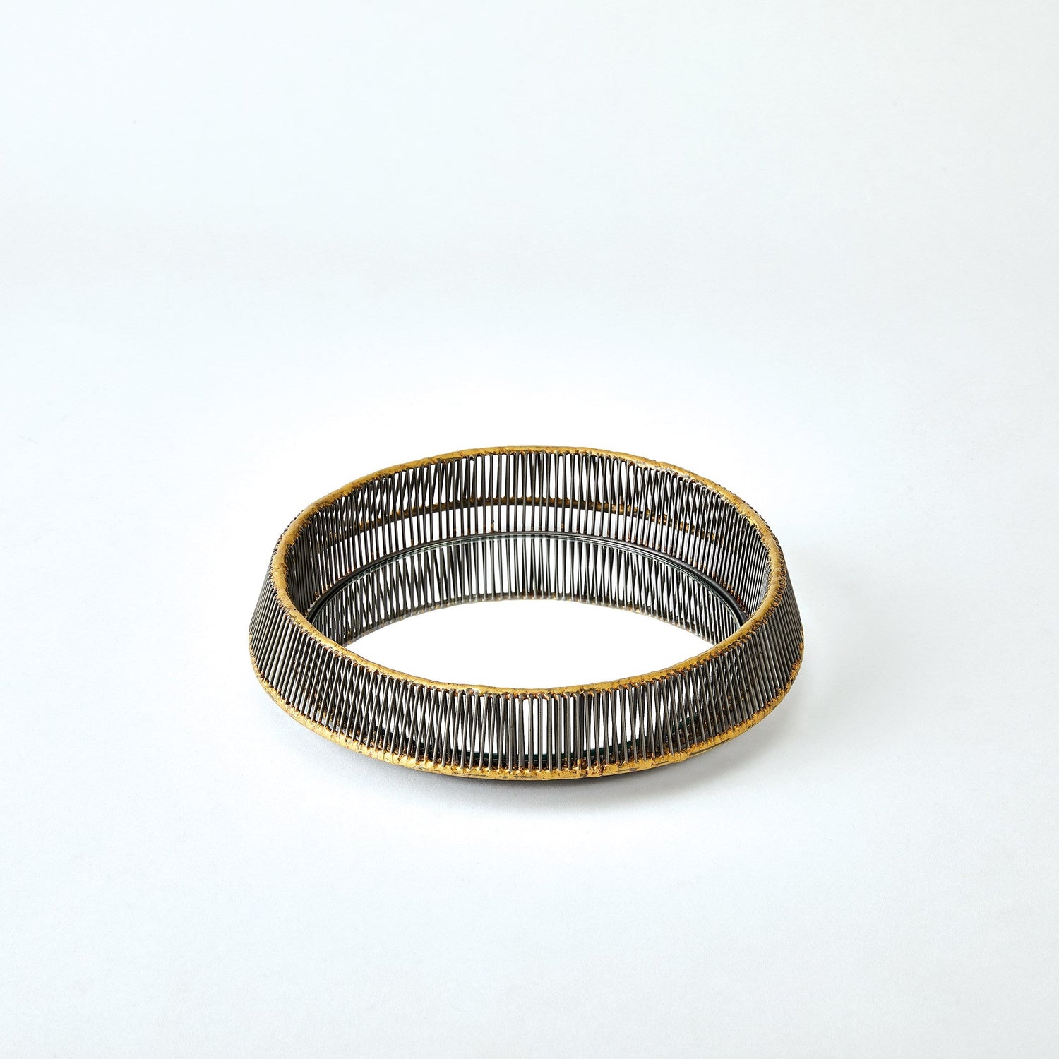 Global Views Whipped Wire Tray Wall Mirror