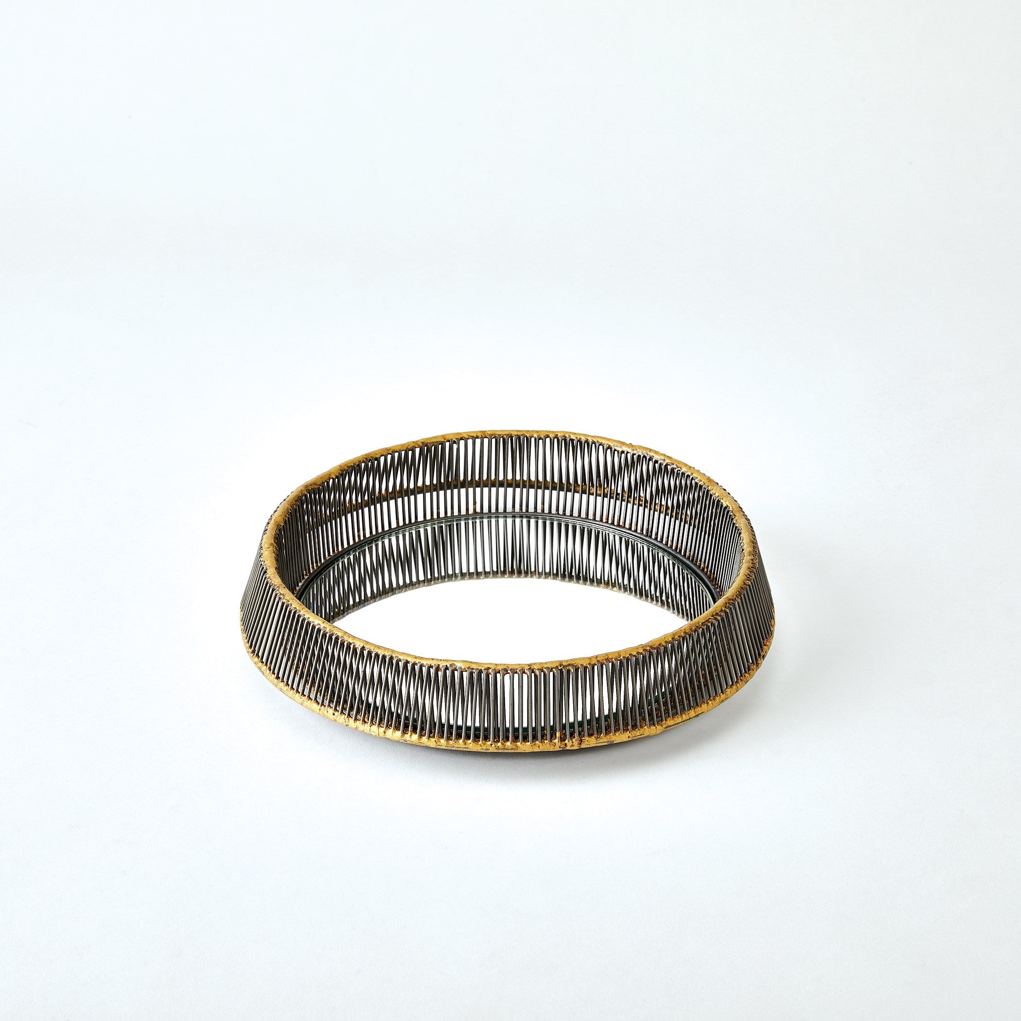 Global Views Whipped Wire Tray Wall Mirror