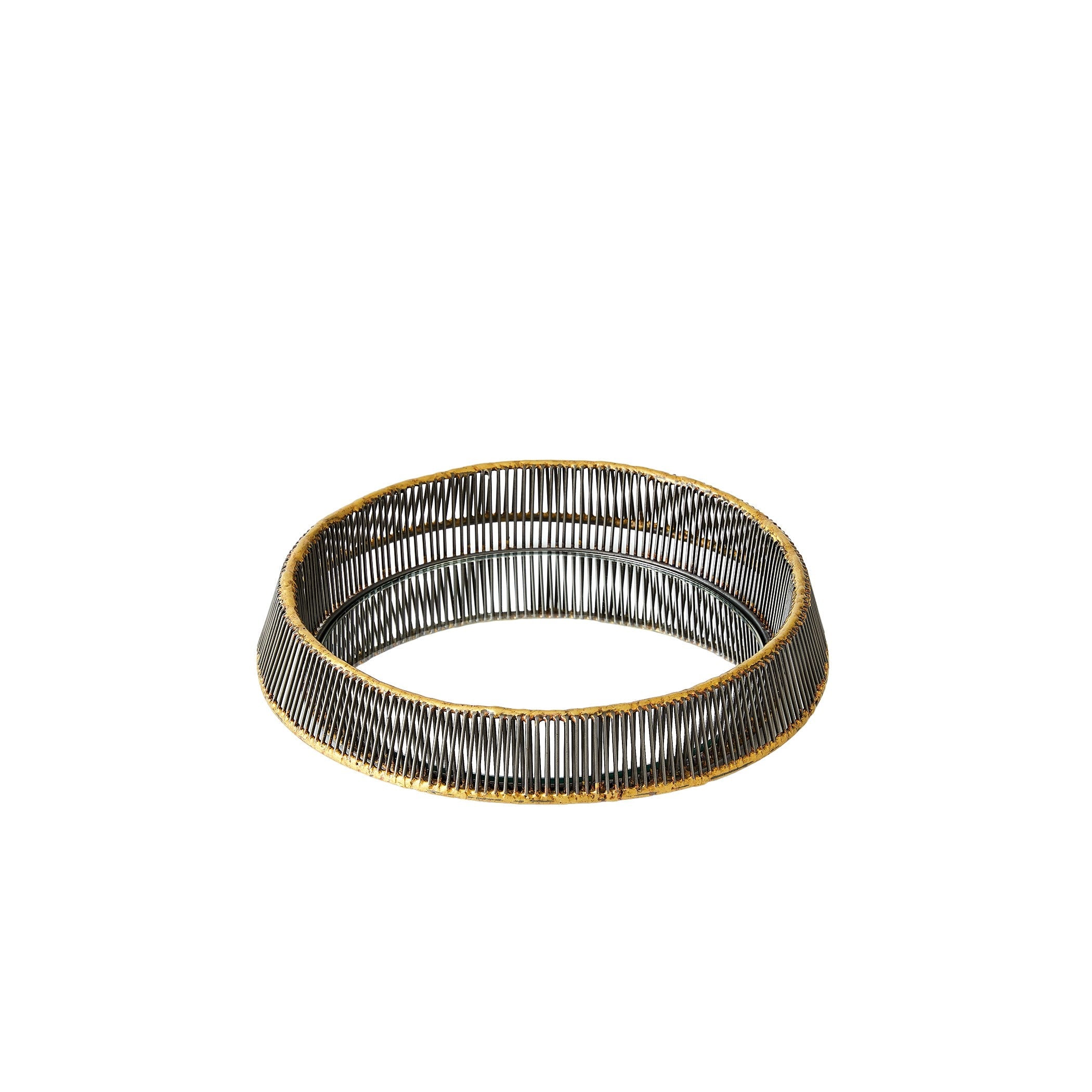 Global Views Whipped Wire Tray Wall Mirror