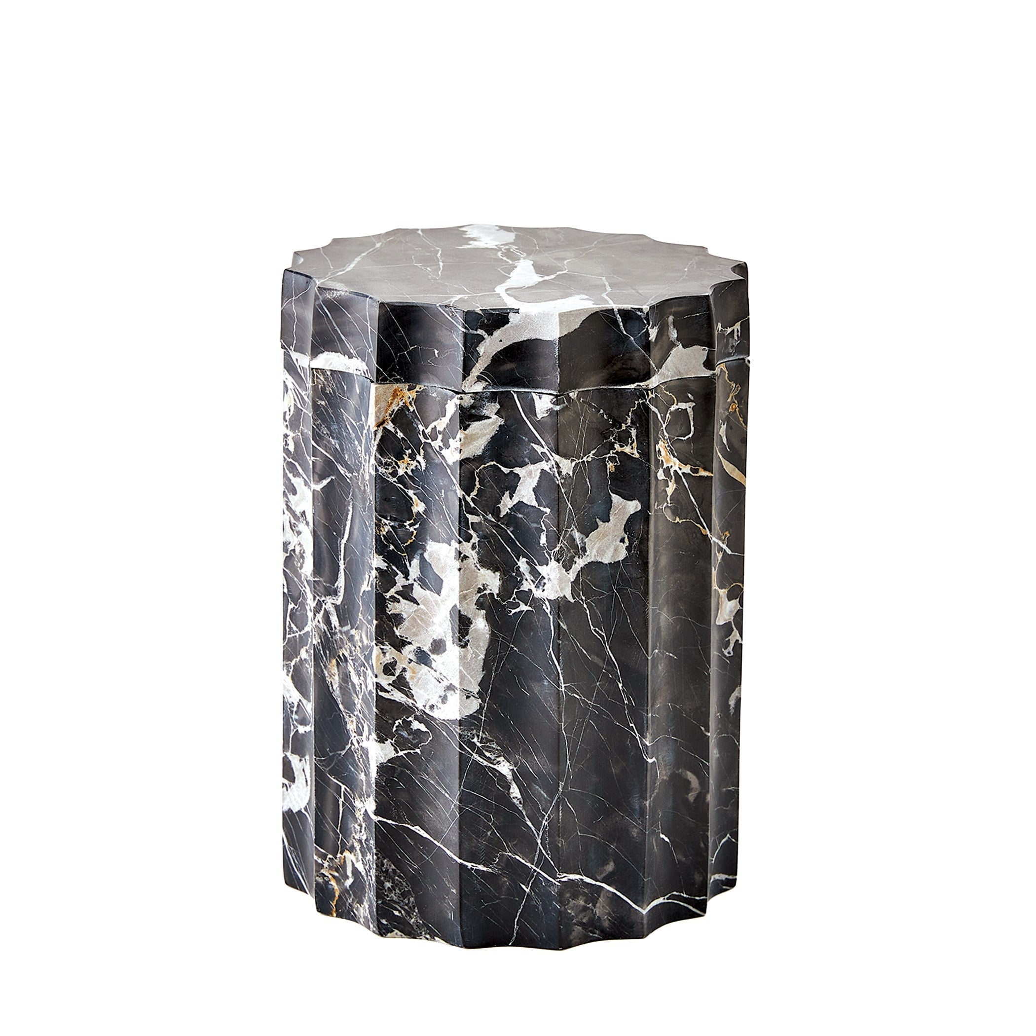Global Views Ionic Jars and Trays Golden Portoro