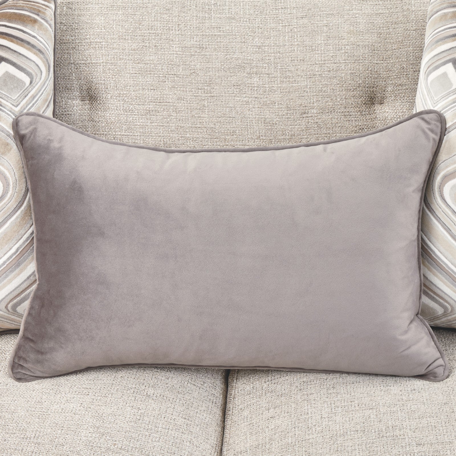 Michael Amini Camden Court Sofa - Flax/Platinum