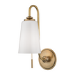 Hudson Valley Lighting Glover 1 Light 5.5 inch Aged Brass Wall Sconce Wall Light