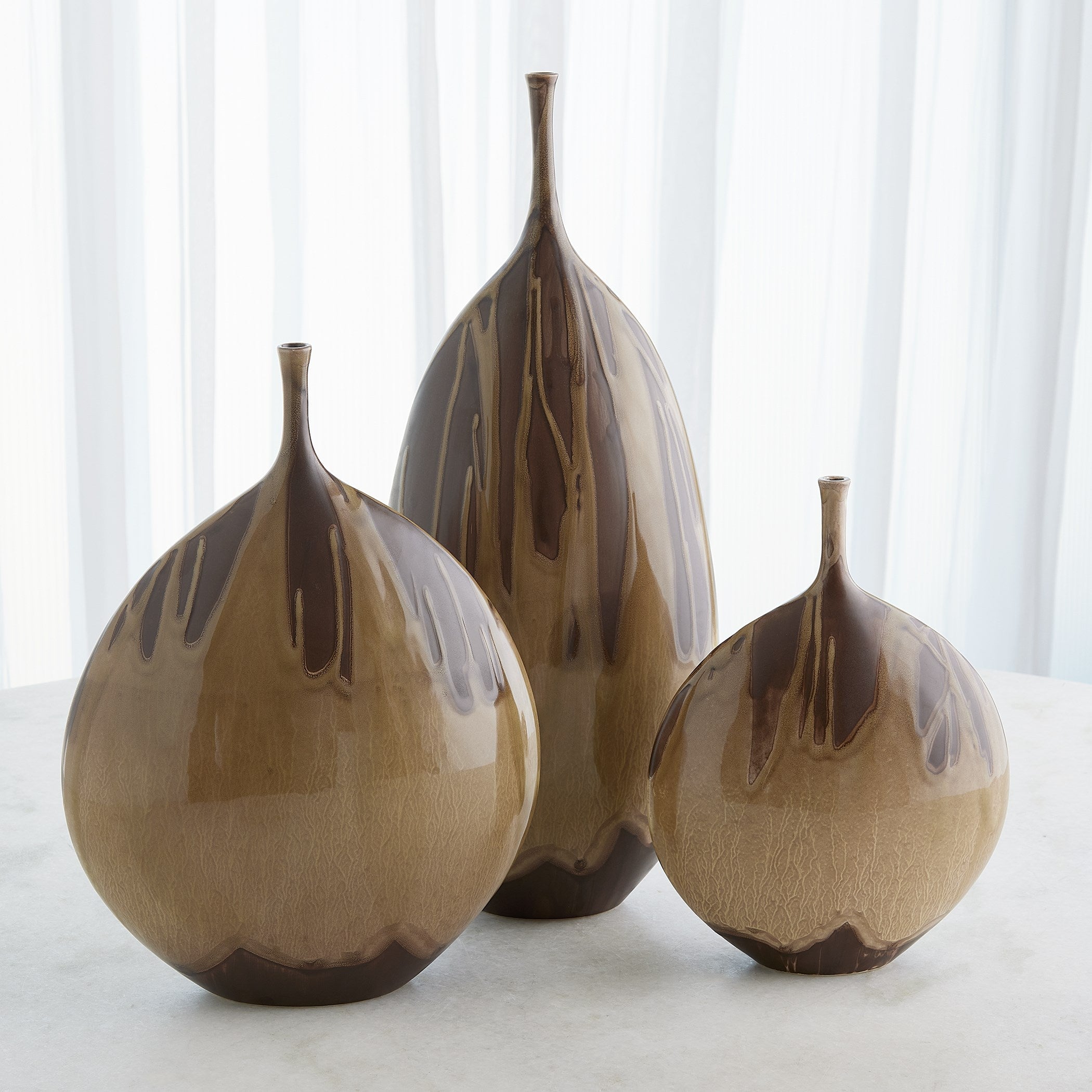 Global Views Umber Splash Bottle