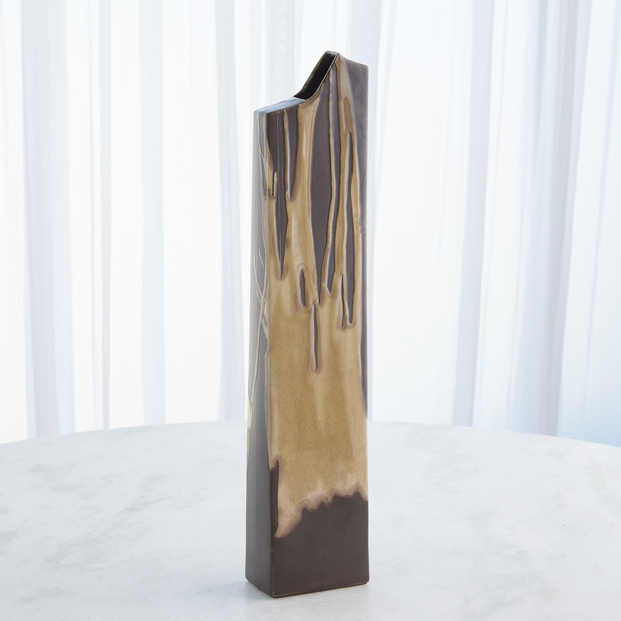 Global Views Column Splash Vase Umber