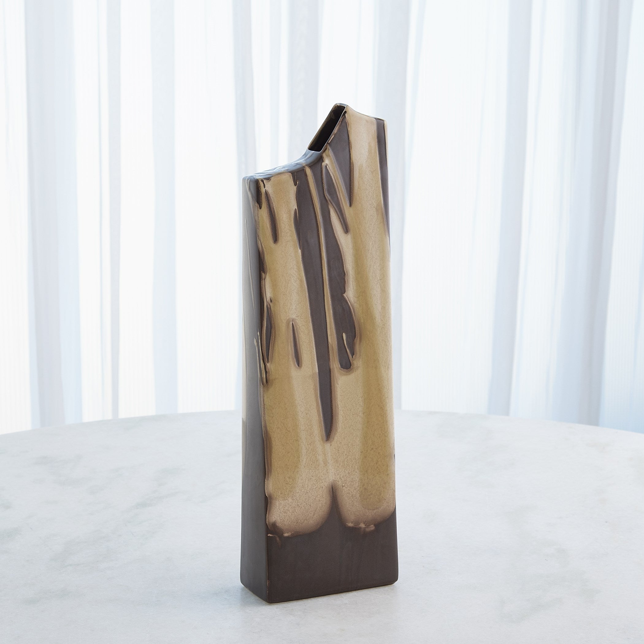 Global Views Column Splash Vase Umber